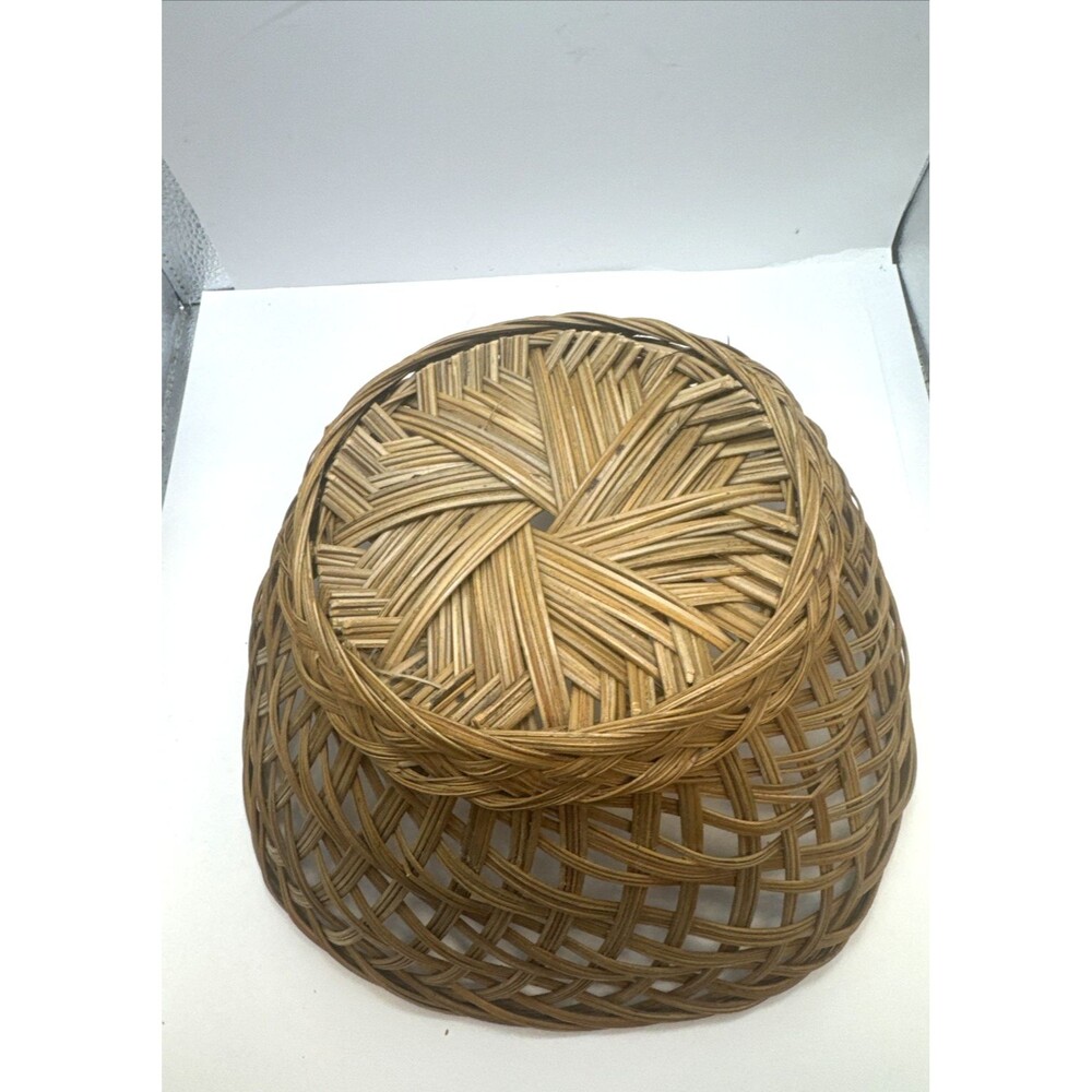 Lot Of 9 Vintage Bread Baskets Graduated Sizes Square Round Bottom Country Farm - Picture 4 of 12